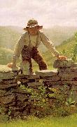 John George Brown The Berry Boy oil